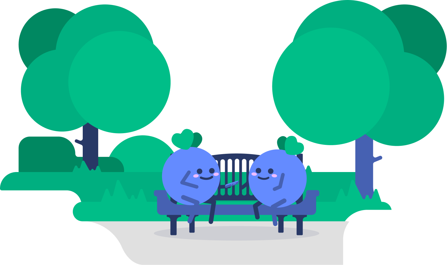 Meeting between two grapes